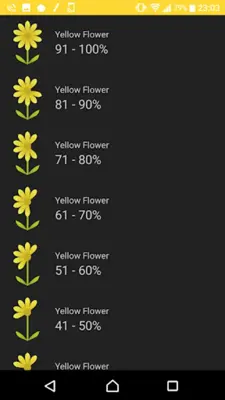 Flower Battery Widget android App screenshot 1